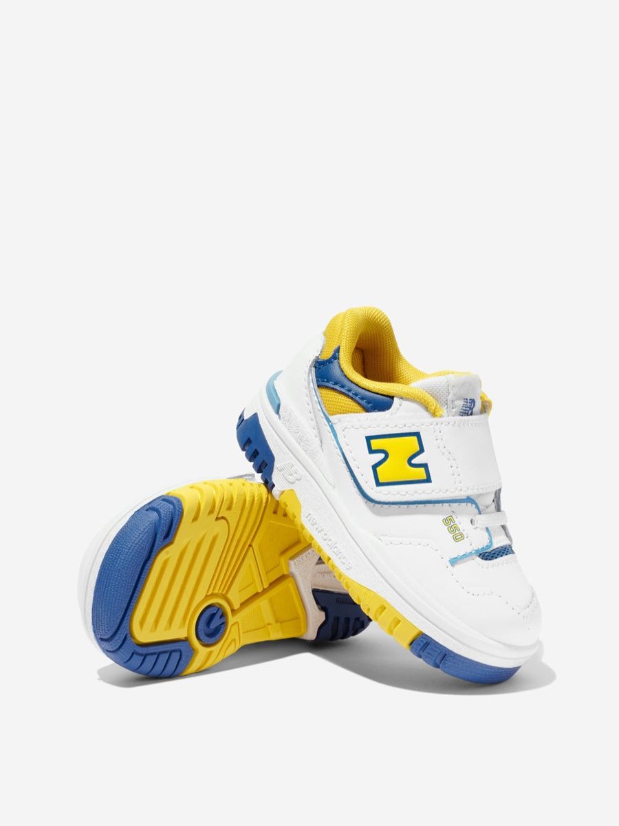 Baby New Balance Shoes | New Balance - Kids 550 Logo Trainers In White | Childsplay Clothing