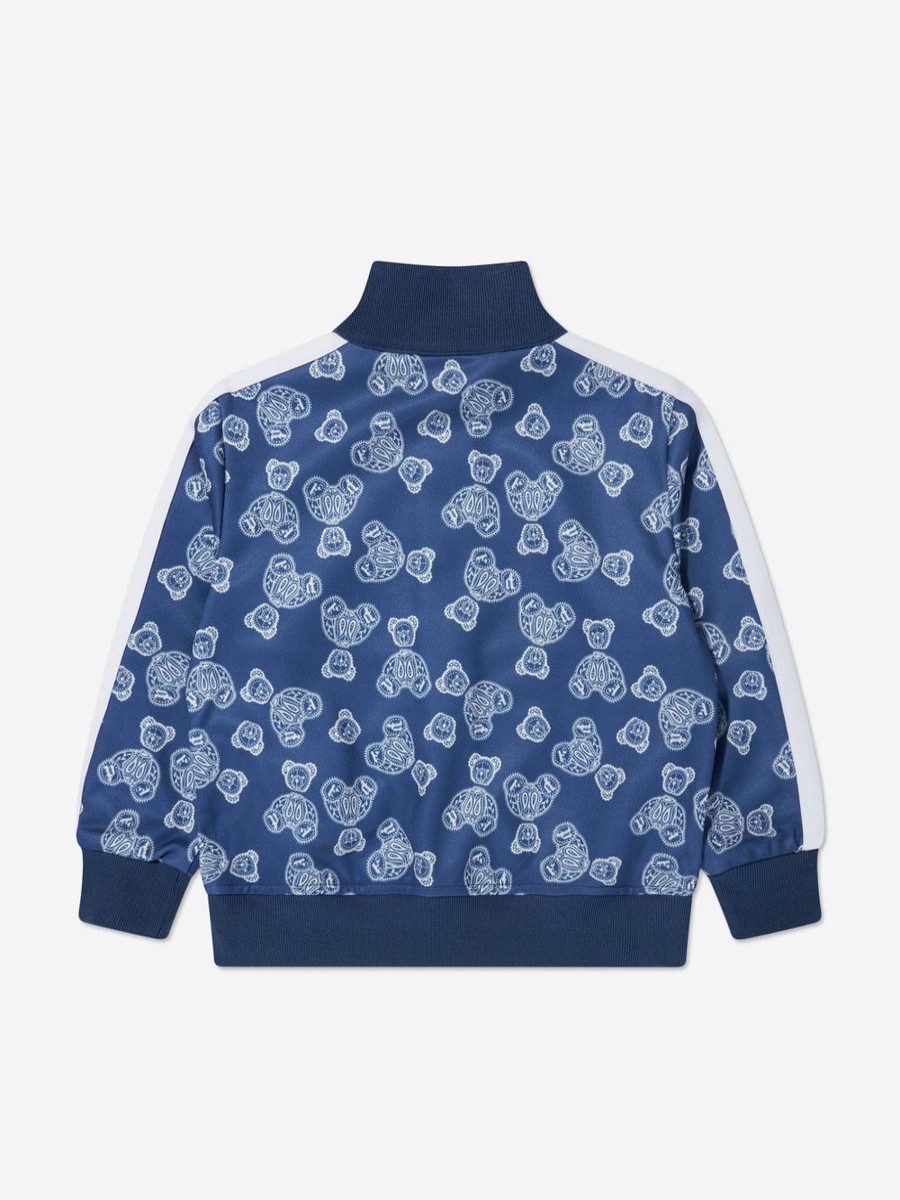 Boys Palm Angels Coats & Jackets | Boys Aop Bears Paisley Track Jacket In Blue