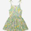 Girls Emilio Pucci Dresses | Girls Cotton Patterned Sun Dress