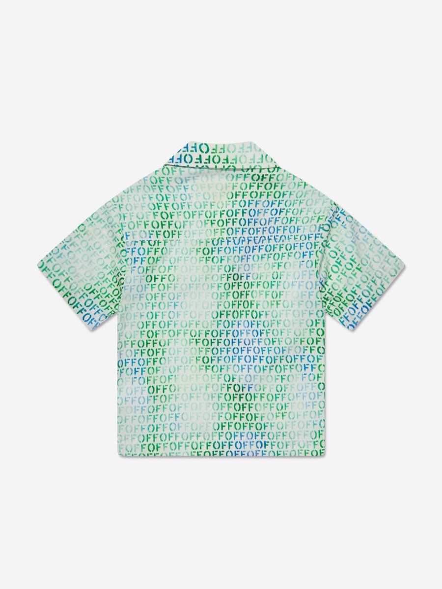 Boys Off-White Shirts | Boys Off Stamp Shirt In Multicolour