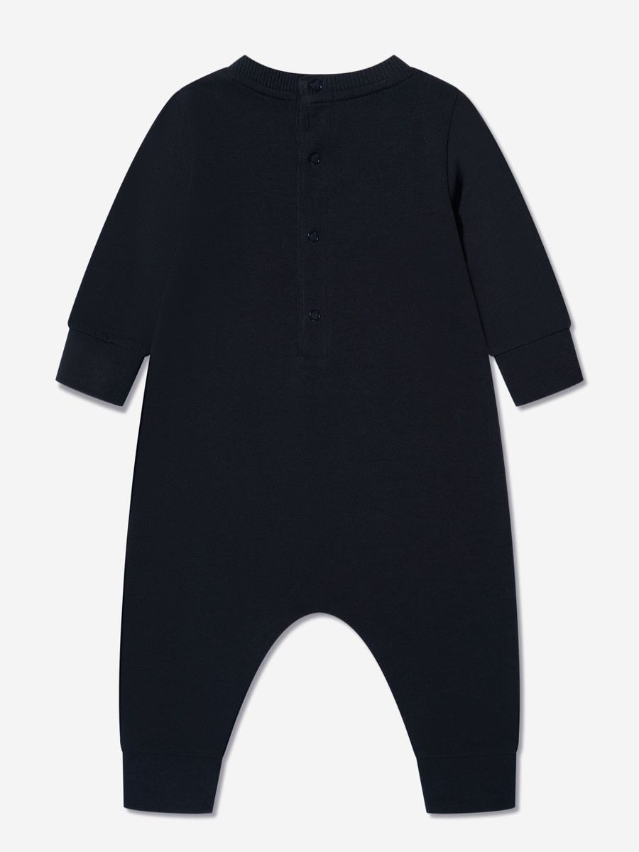 Boys Moncler Enfant Babygrows & Rompers | Baby Logo Romper In Navy