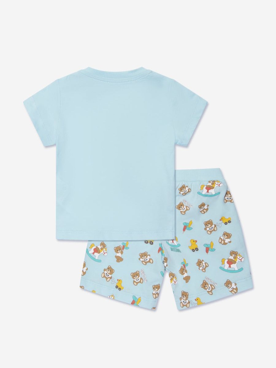 Boys Moschino Kids Shorts | Baby Teddy Bear Short Set In Blue