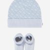 Boys BOSS Socks | Baby Boys Hat & Slipper Socks Gift Set In Blue