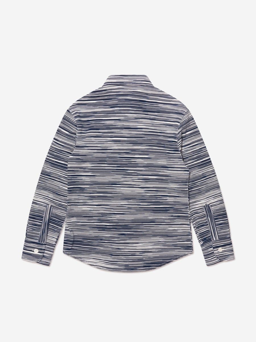 Boys Missoni Shirts | Boys Long Sleeve Shirt In Blue