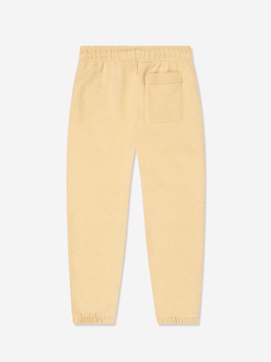 Boys Acne Studios Sweatpants | Kids Face Patch Joggers In Yellow