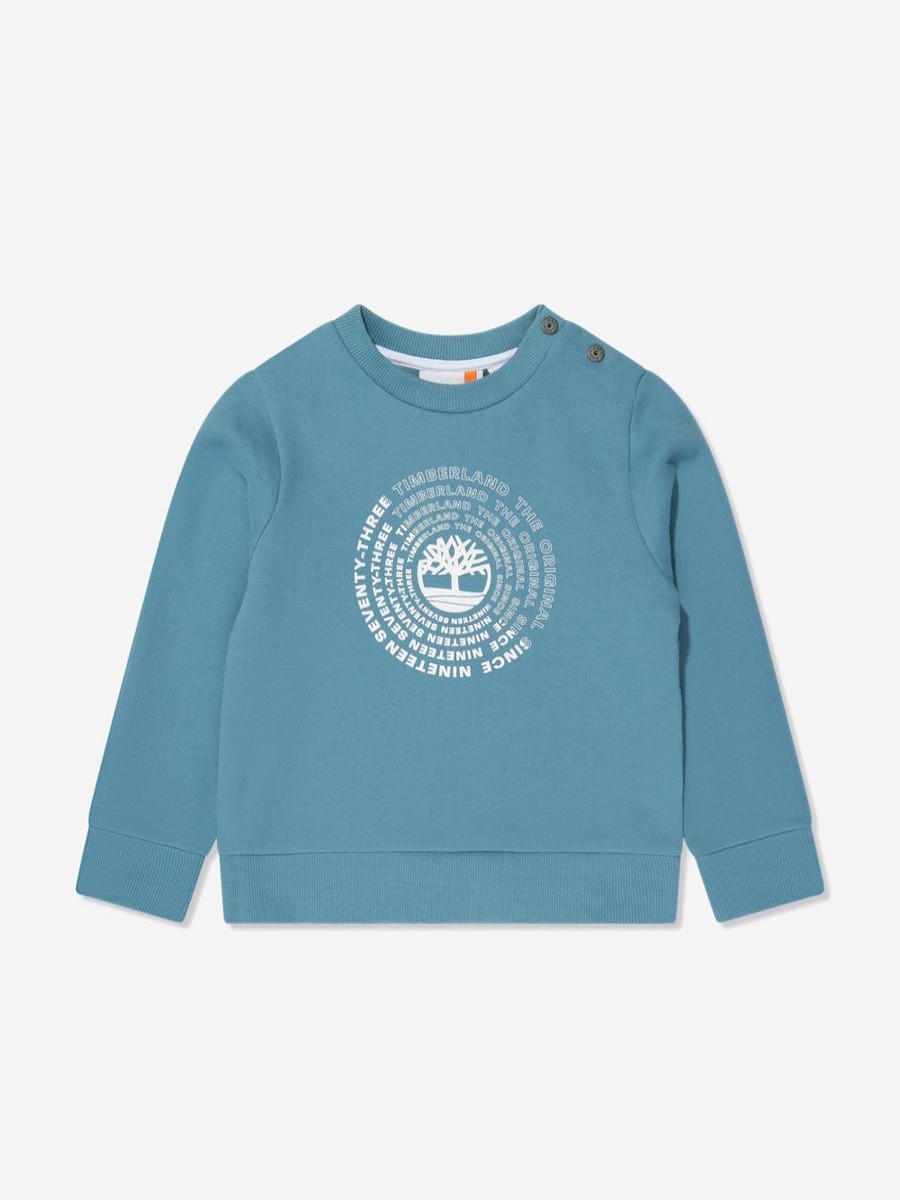 Boys Timberland Sweatshirts & Hoodies | Baby Boys Logo Sweatshirt In Blue