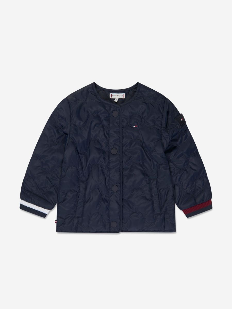 Boys Tommy Hilfiger Coats & Jackets | Baby Global Stripe Jacket In Navy