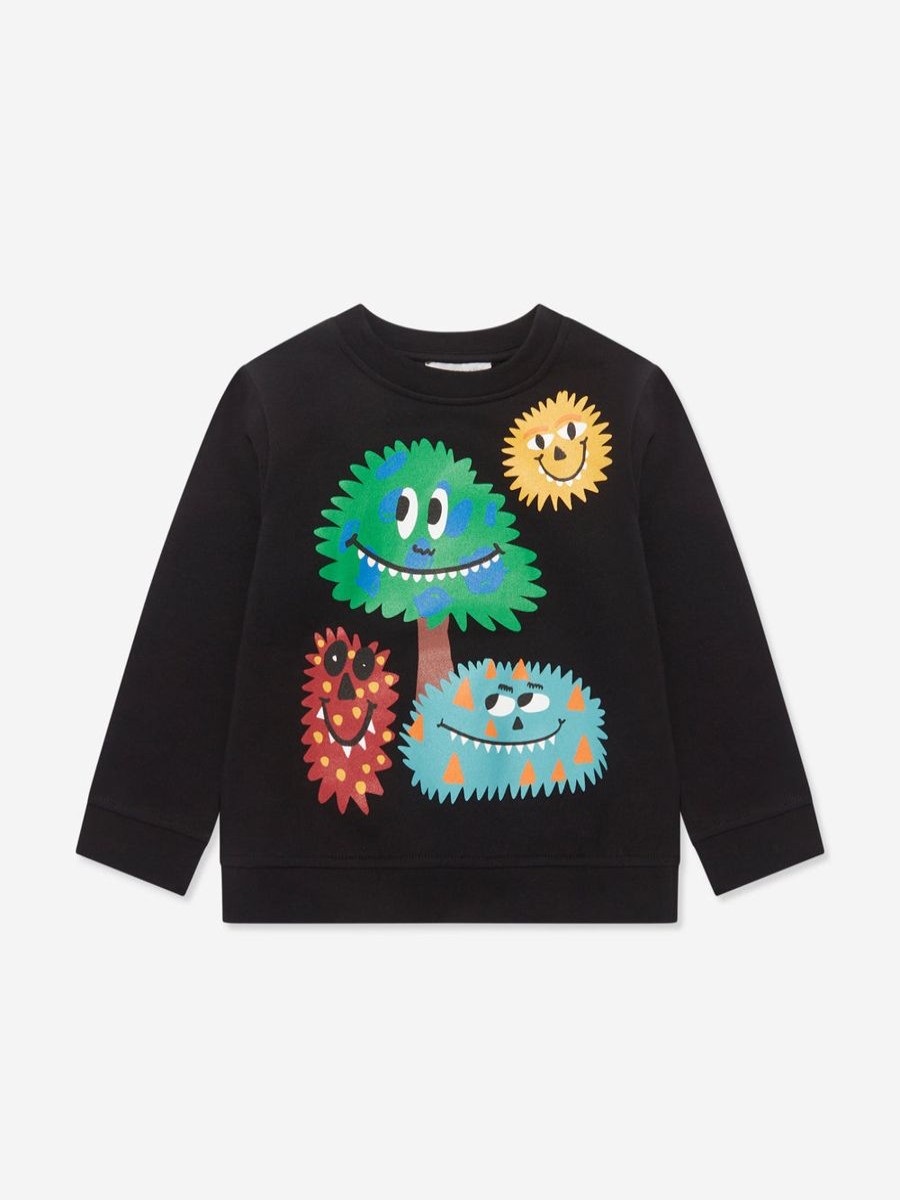 Boys Stella McCartney Kids Sweatshirts & Hoodies | Boys Monster Sweatshirt In Black