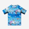 Boys Molo Swimwear | Boys Neptune Swim Top In Blue