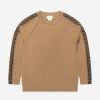 Boys Fendi Kids Jumpers & Cardigans | Kids Knitted Logo Taping Jumper In Brown