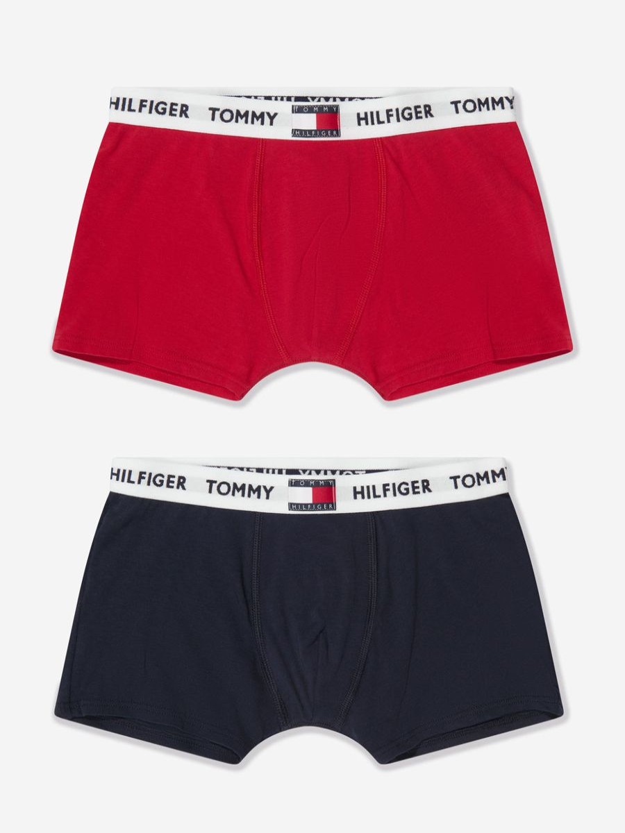 Boys Tommy Hilfiger Underwear | Boys Boxer Shorts Set (2 Pack) In Red