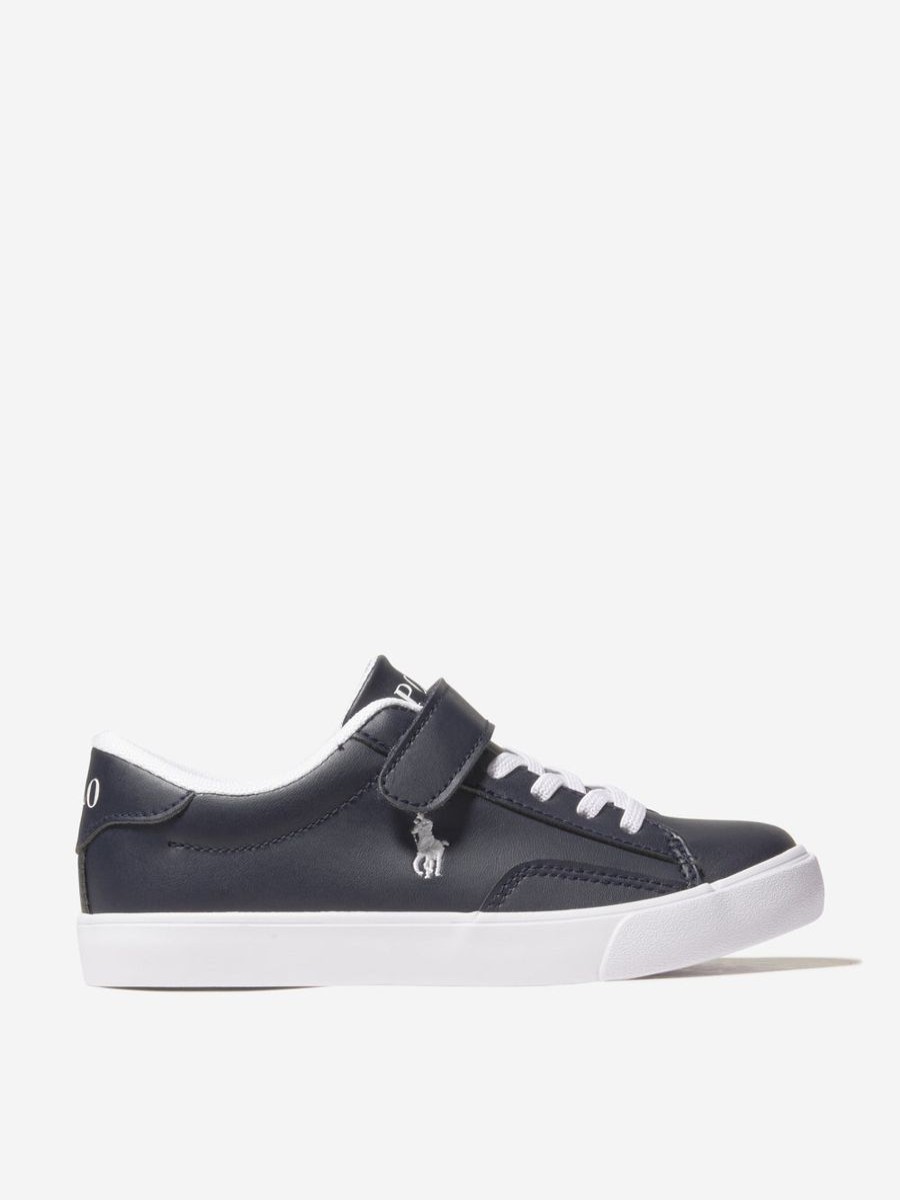 Boys Ralph Lauren Kids Sneakers | Boys Theron V Trainers In Navy