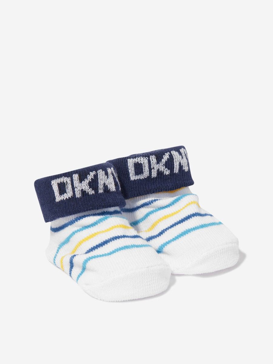 Boys DKNY Socks | Baby Boys Socks Boxed Gift Set In Navy