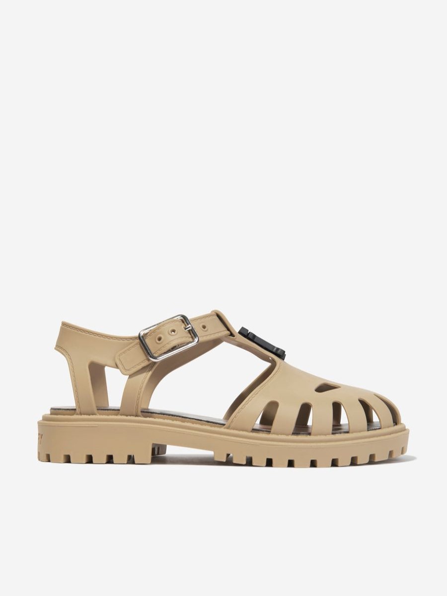 Boys Burberry Kids Sneakers | Kids Rubber Sandals In Archive Beige