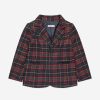 Boys Patachou Coats & Jackets | Boys Tartan Blazer In Navy