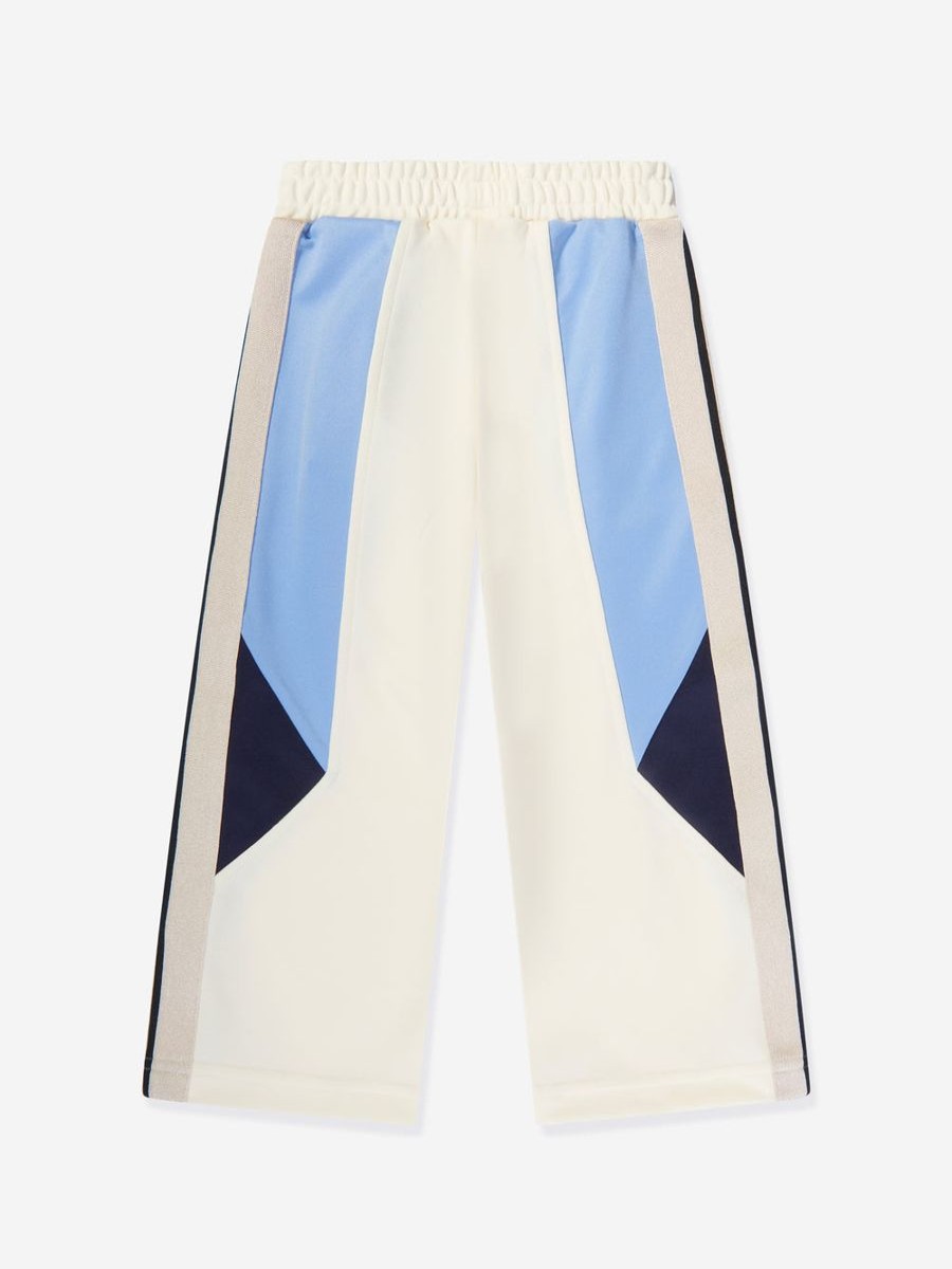 Boys Palm Angels Sweatpants | Boys Colourblock Track Pants In White