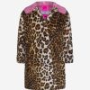 Girls Monnalisa Coats & Jackets | Monnalisa Girls Print Faux Fur Coat