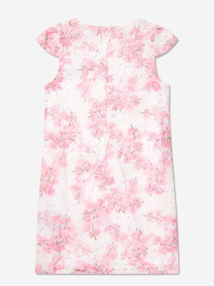 Girls Guess Dresses | Girls Cherry Blossom Lace Dress In White