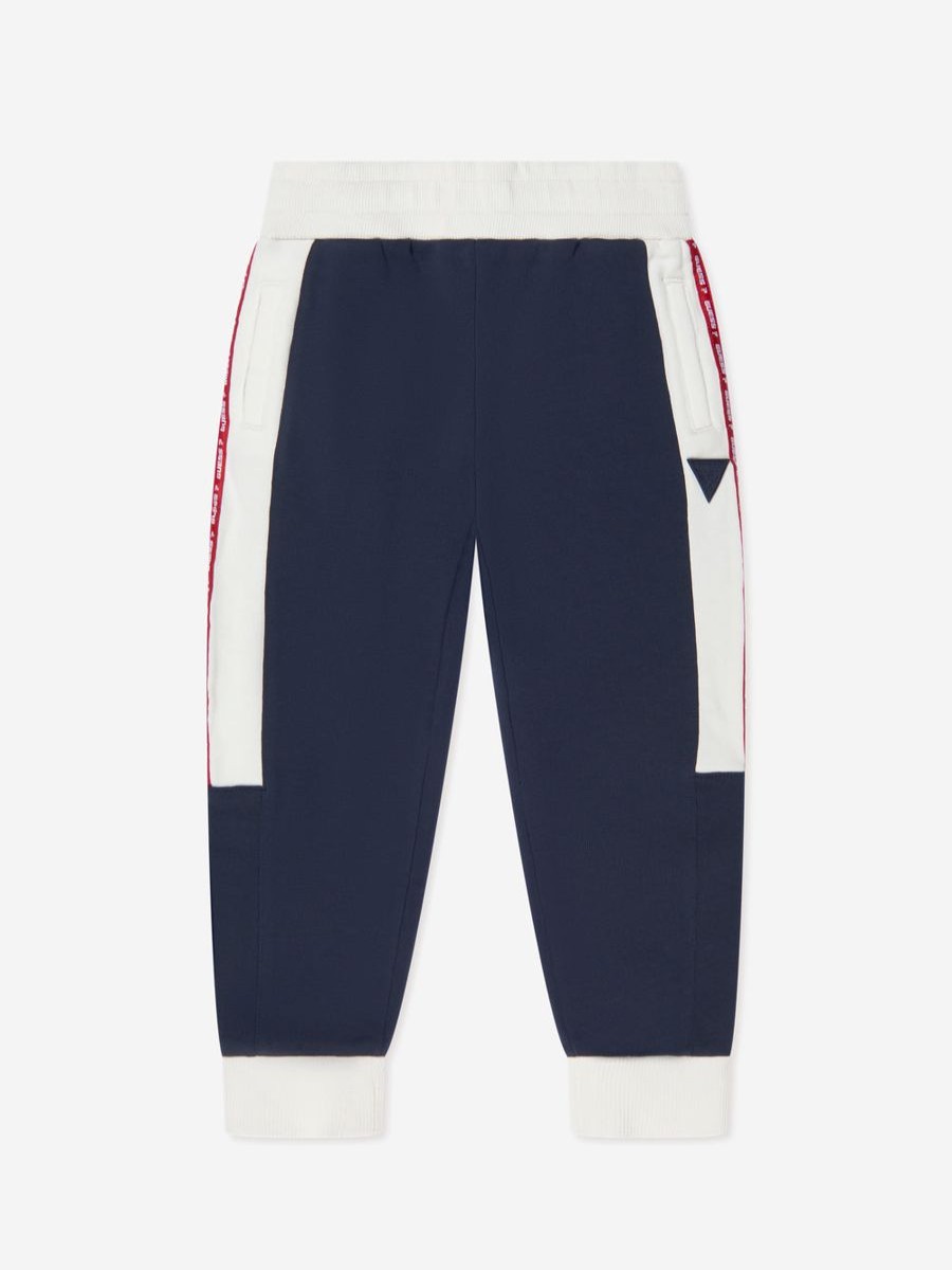 Boys Guess Sweatpants | Boys Logo Joggers In Navy