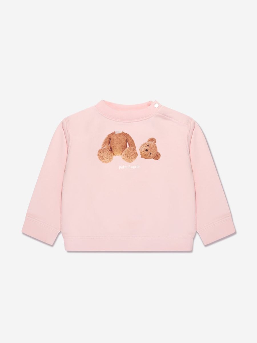 Baby Palm Angels Sweatshirts & Hoodies | Baby Girls Pa Bear Sweatshirt In Pink