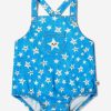 Girls The Bonnie Mob Babygrows & Rompers | Baby Girls Organic Cotton Star Bubble Romper