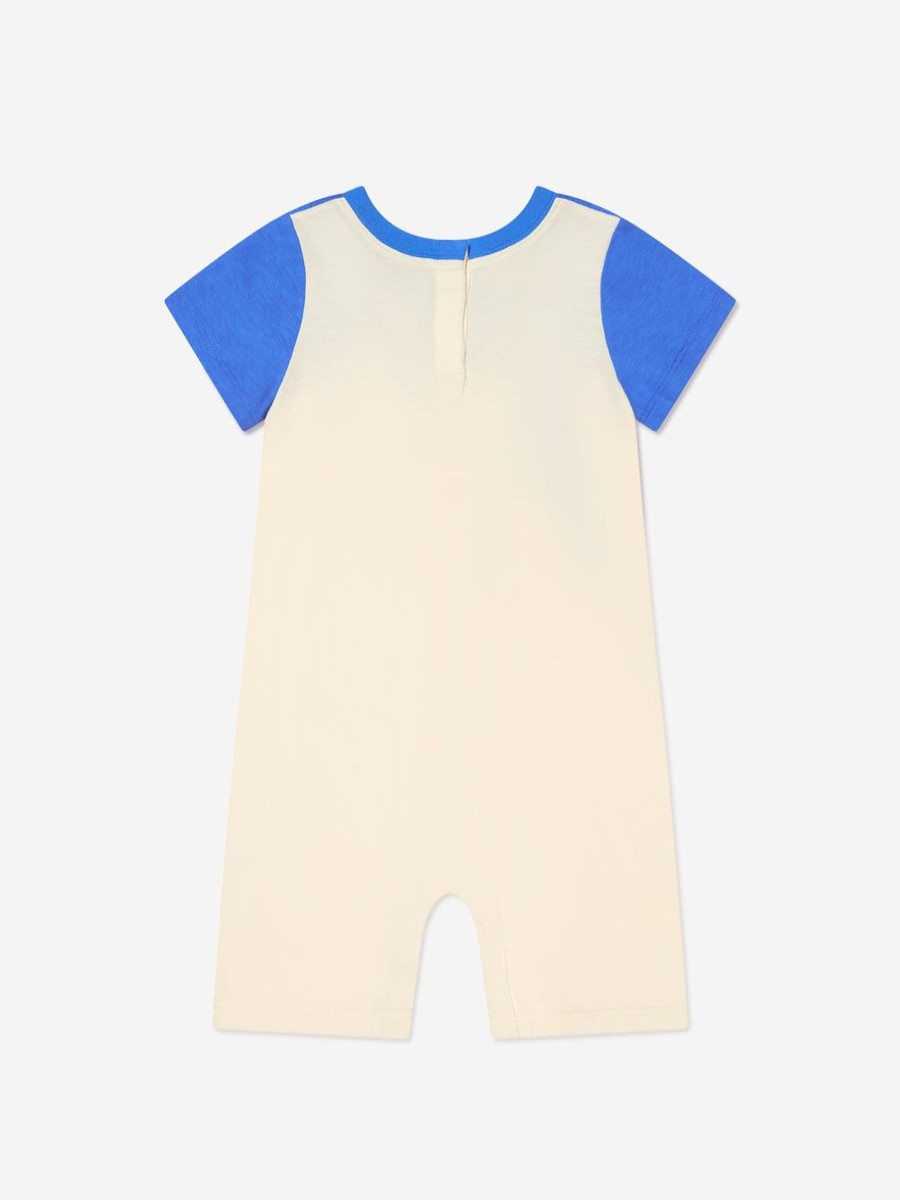 Boys Gucci Kids Babygrows & Rompers | Baby Boys Logo Romper In Blue