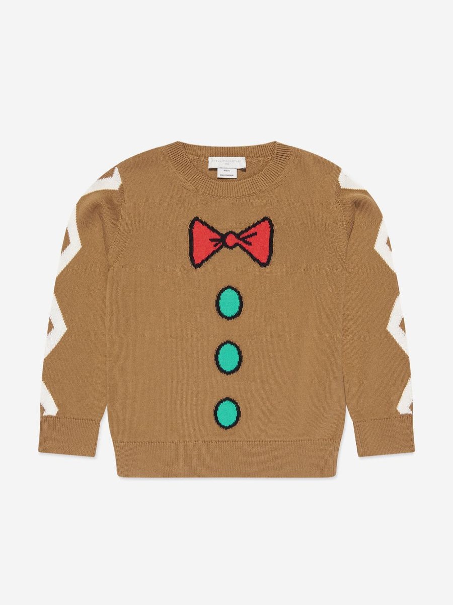 Boys Stella McCartney Kids Jumpers & Cardigans | Boys Knitted Jumper In Brown