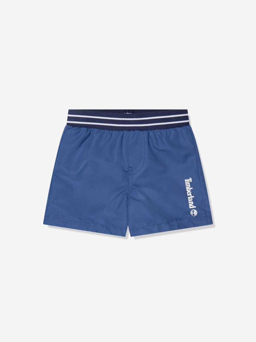 Boys Timberland Swimwear | Baby Boys Swim Shorts In Blue