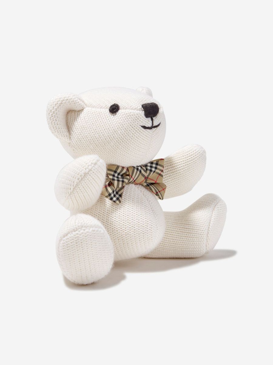 Baby Burberry Kids Toys | Baby Bear Rattle In Ivory