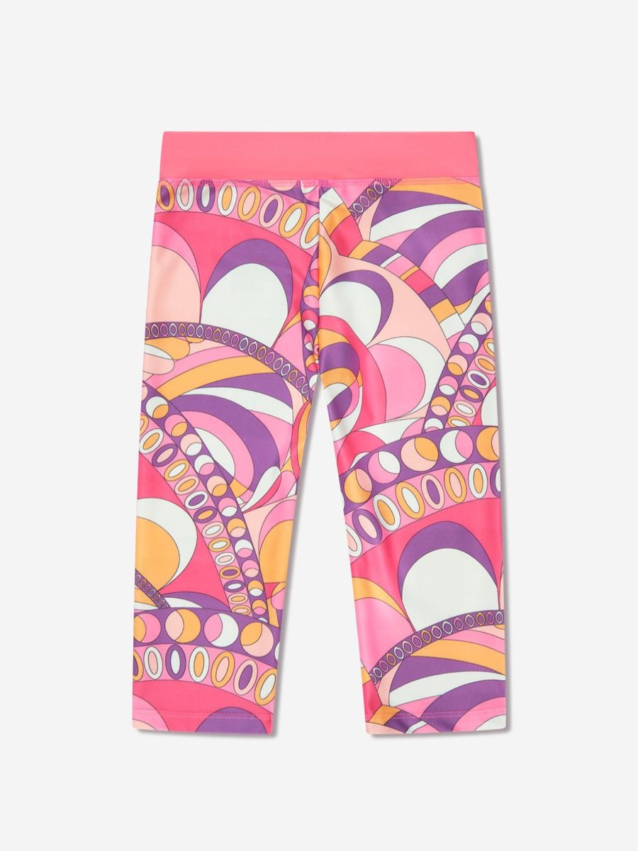 Girls Guess Leggings | Girls Microfiber Leggings In Multicolour