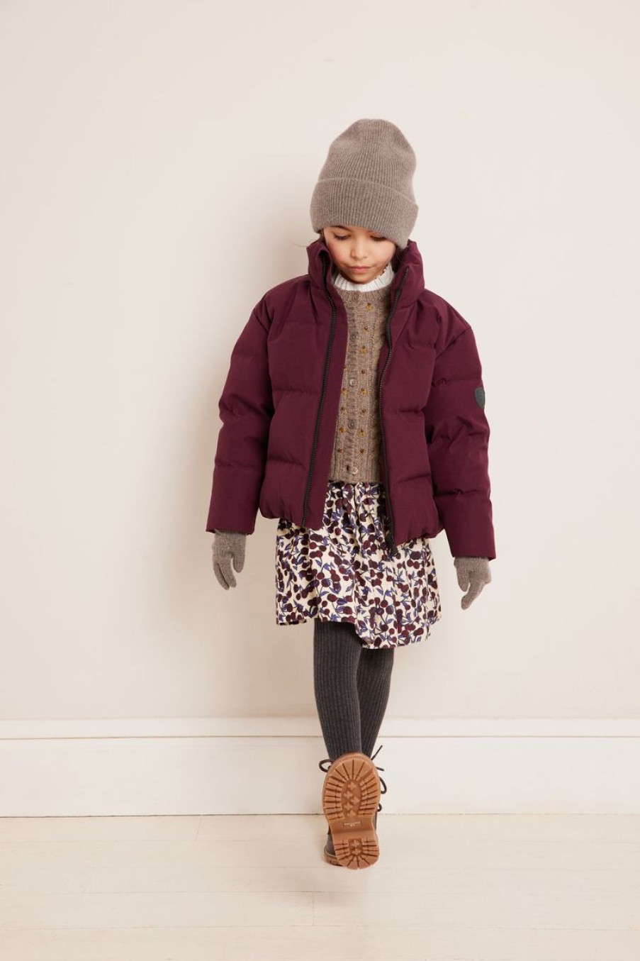 Boys Bonpoint Coats & Jackets | Kids Benji Puffer Jacket In Red