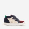 Boys Pom D'Api Sneakers | Boys Leather Mousse Easy Trainers In Navy