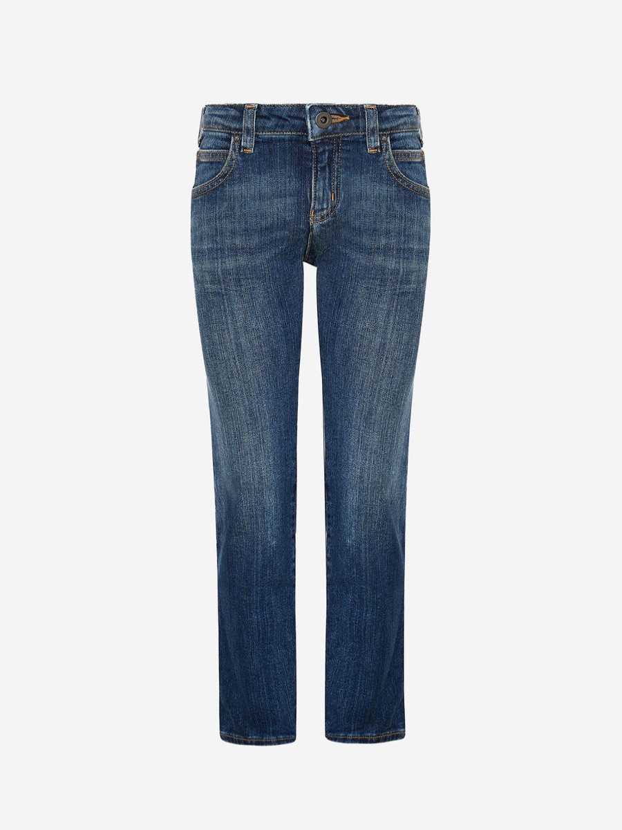 Boys Emporio Armani Jeans | Emporio Armani - Boys Cotton Denim Branded Jeans | Childsplay Clothing