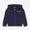 Baby Versace Sweatshirts & Hoodies | Baby Boys Logo Zip Up Top In Navy