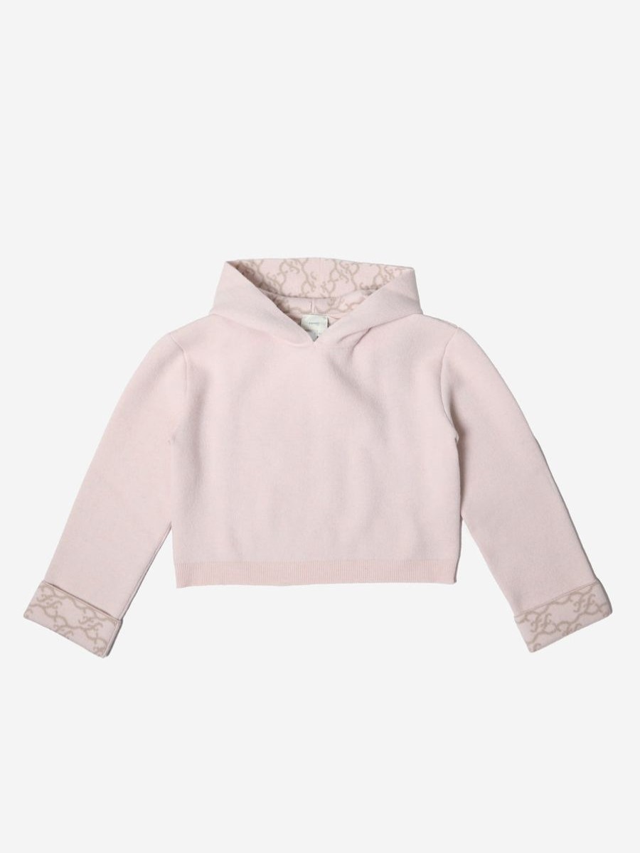 Boys Fendi Kids Sweatshirts & Hoodies | Unisex Wool Knit Hoodie