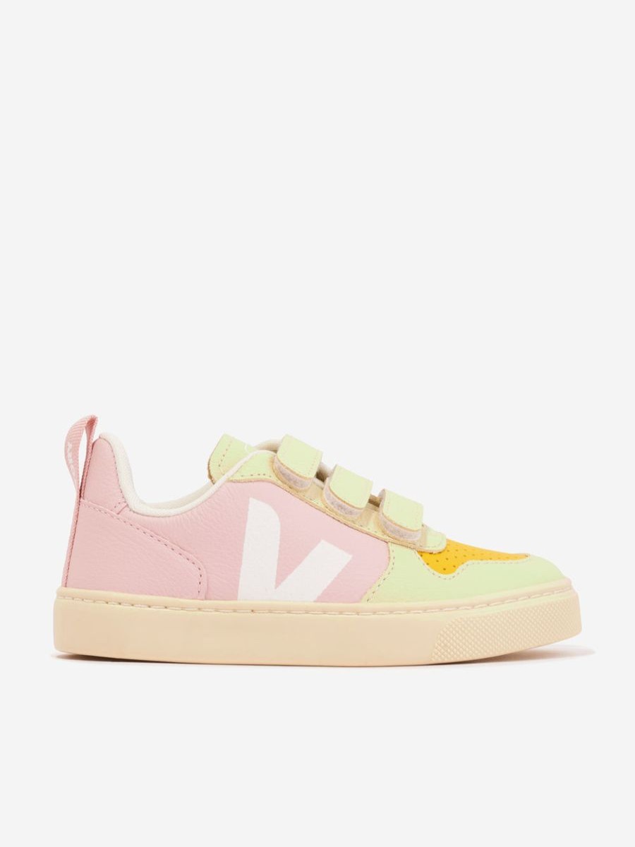 Teen Veja Footwear | Girls Small V-10 Animal Observatory Trainers In Pink