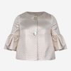 Girls Monnalisa Coats & Jackets | Girls Jacket - Metallic Quilted Jacket