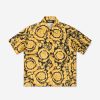 Boys Versace Shirts | Boys Barocco Print Shirt In Gold