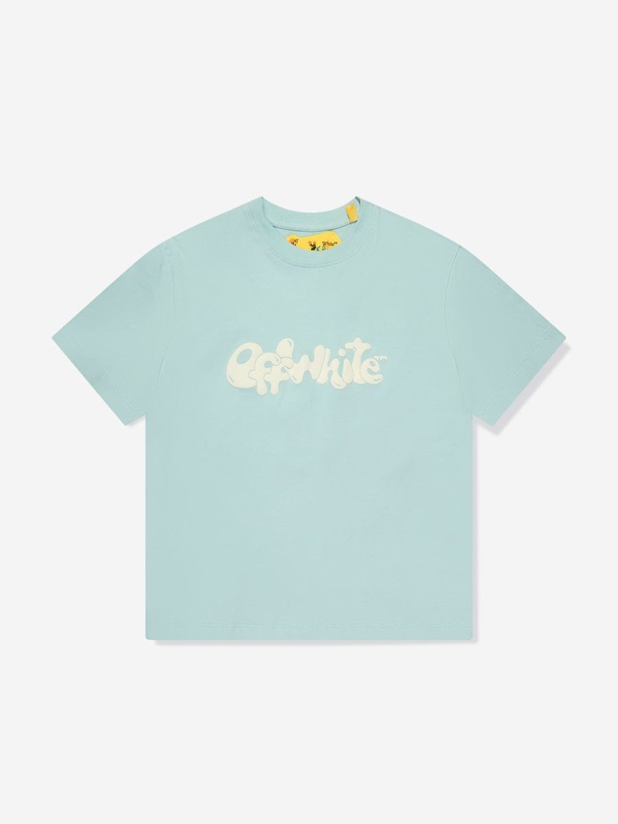 Boys Off-White T-Shirts & Tops | Boys Arrow Fluid T-Shirt In Blue