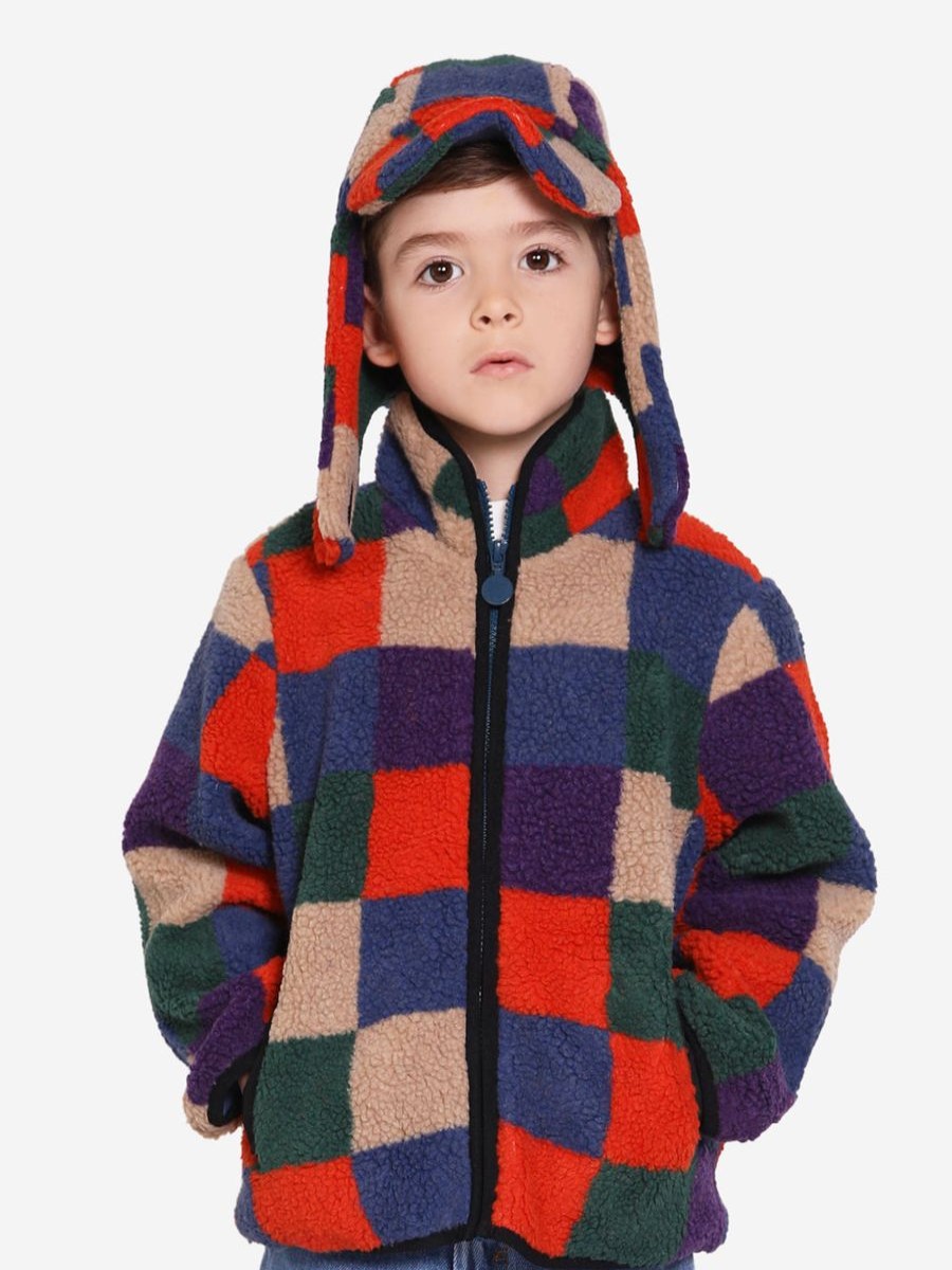 Boys Stella McCartney Kids Coats & Jackets | Boys Faux Shearling Jacket In Multicolour