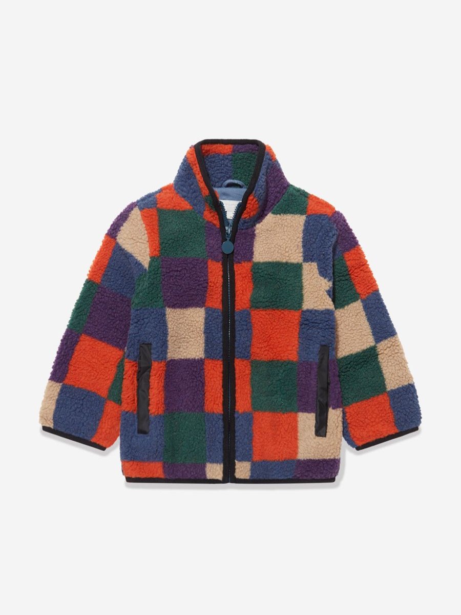 Boys Stella McCartney Kids Coats & Jackets | Boys Faux Shearling Jacket In Multicolour