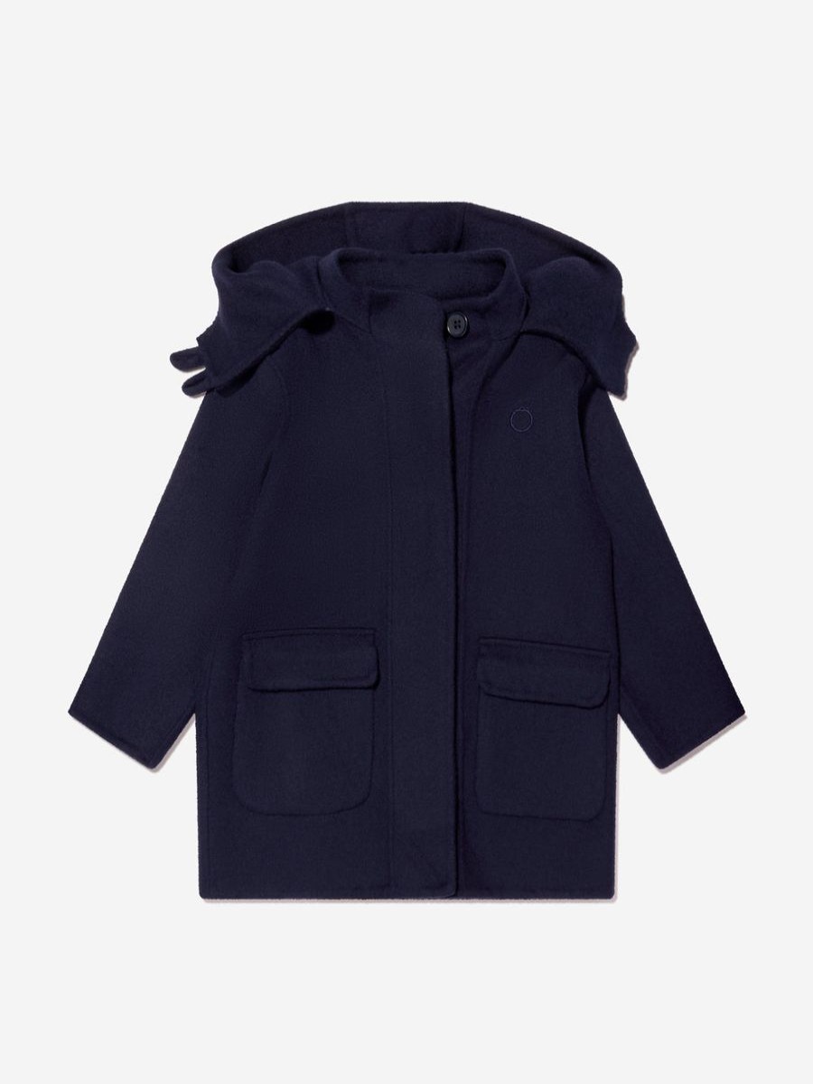 Boys Trussardi Coats & Jackets | Boys Gawir Long Coat In Navy