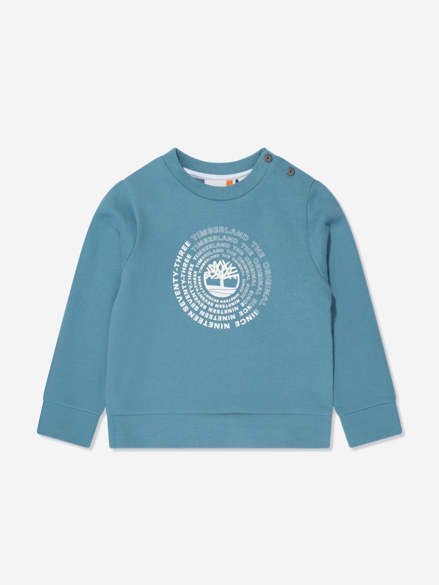 Baby Timberland Sweatshirts & Hoodies | Baby Boys Logo Sweatshirt In Blue