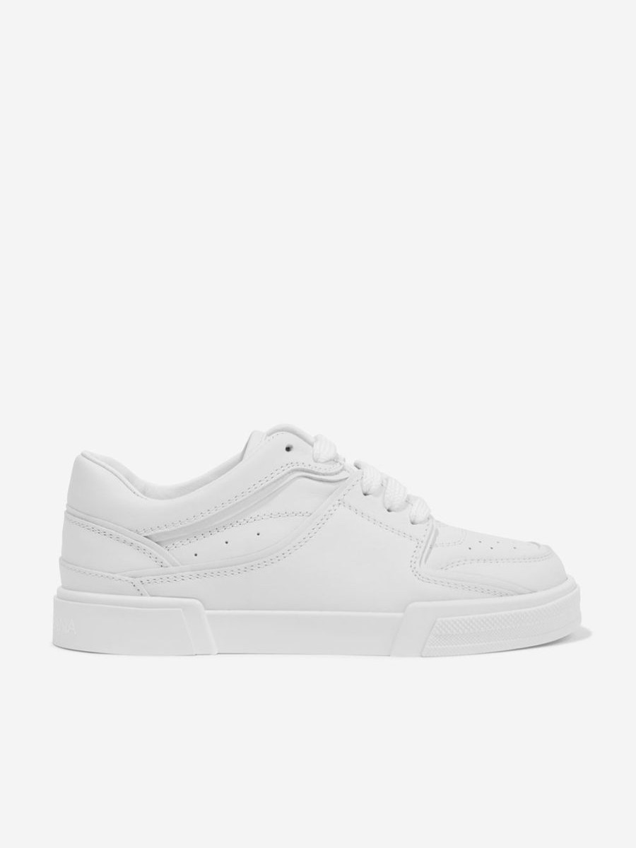 Boys Dolce & Gabbana Kids Sneakers | Boys Leather Logo Trainers In White