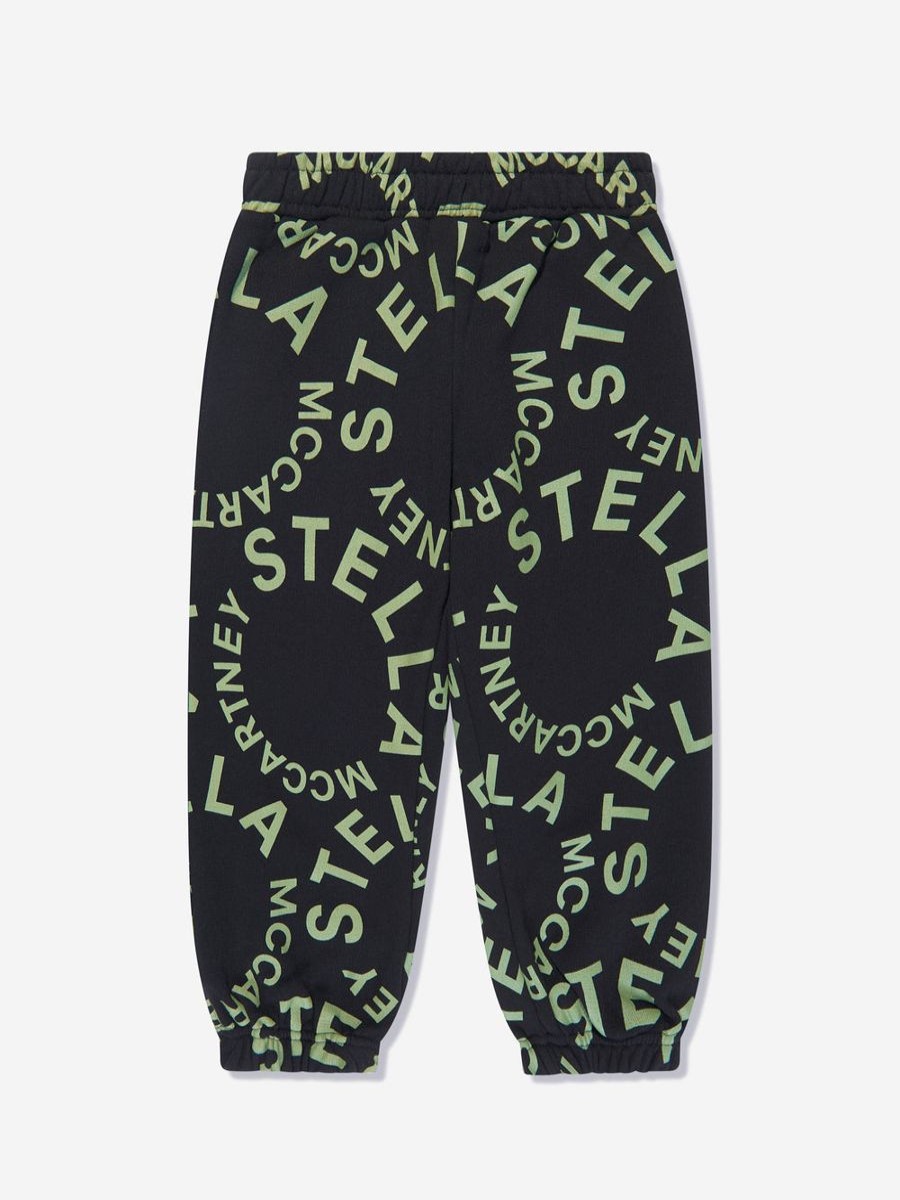 Boys Stella McCartney Kids Sweatpants | Boys Logo Joggers In Black