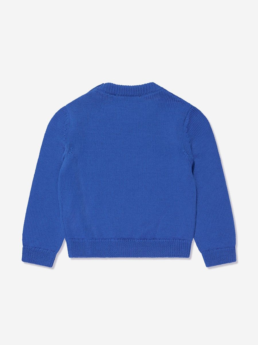 Boys Versace Jumpers & Cardigans | Baby Boys Logo Jumper In Blue