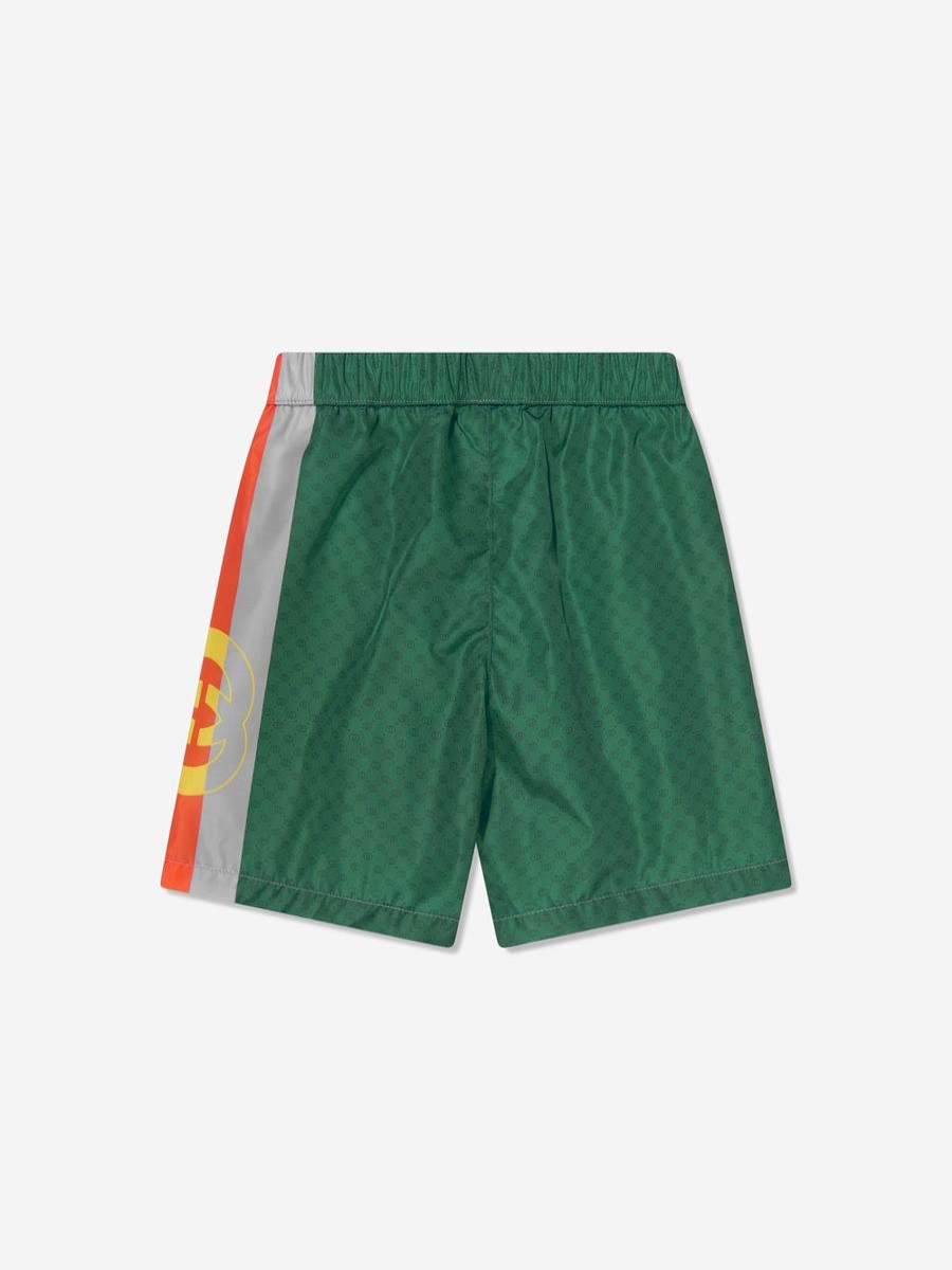 Boys Gucci Kids Swimwear | Boys Logo Swim Shorts In Grey