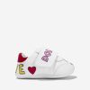 Baby Dolce & Gabbana Kids Shoes | Baby Girls Leather Pre-Walker Trainers In White