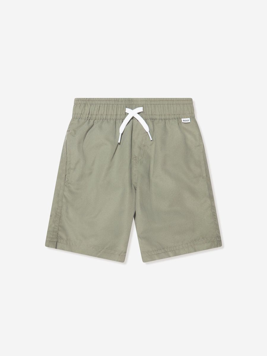 Boys BOSS Swimwear | Boys Swim Shorts In Green