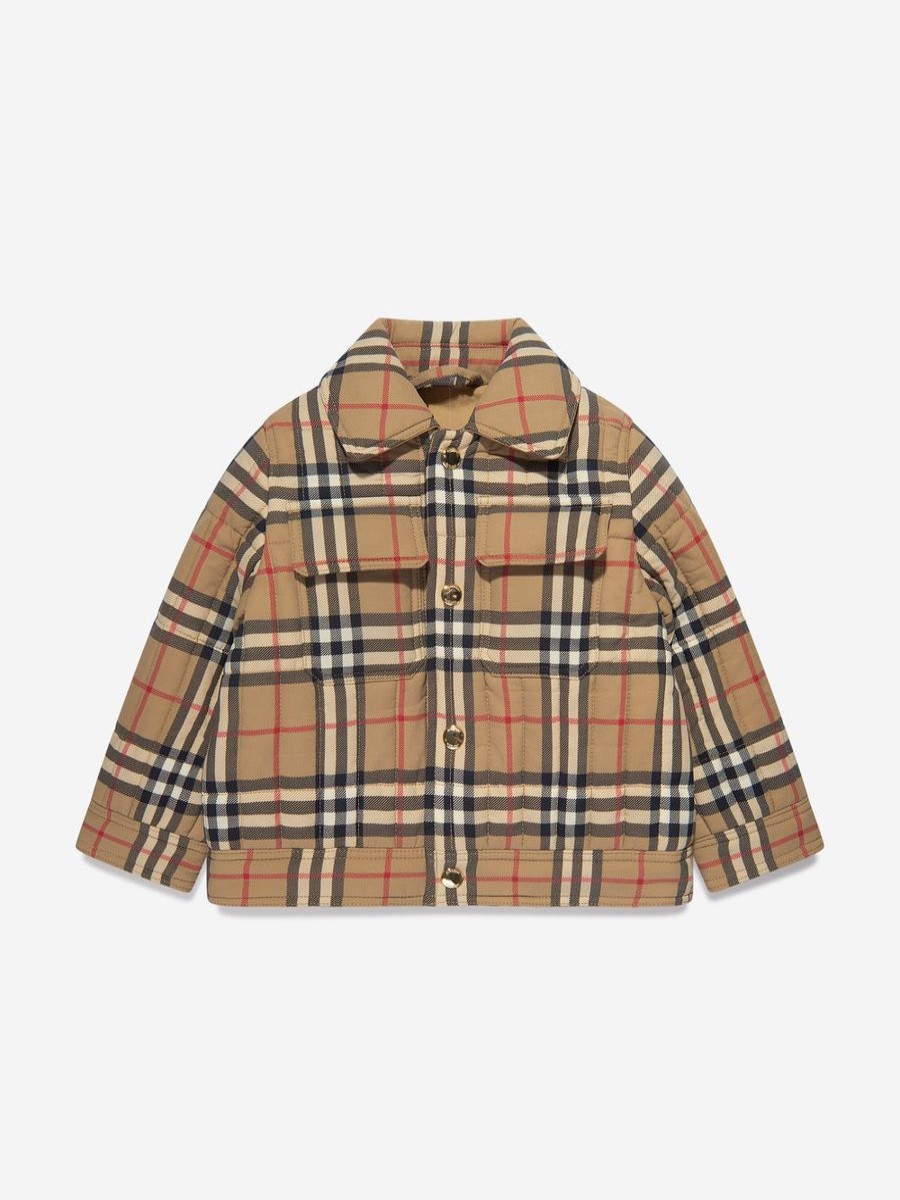 Boys Burberry Kids Coats & Jackets | Baby Boys Mini Gideon Short Jacket In Beige